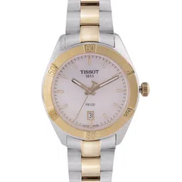 TISSOT Women Off-White PR 100 Sport Chic Swiss Analogue Watch T1019102211100-picture-5