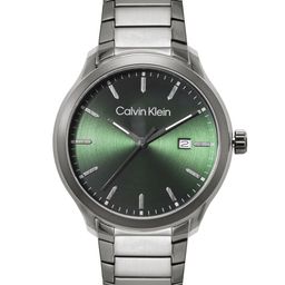 Calvin Klein Men Define Bracelet Style Analogue Watch 25200350-Green-18