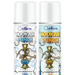 Qelica Set Of 2 Hookah Punch Polar Brain Freezer & Dubai Special Breath Spray-10g Each-8