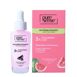 PureSense Watermelon Burst Glow Face Serum With 2% Hyaluronic Acid- 28 ml-image-3