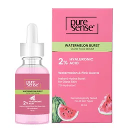 PureSense Watermelon Burst Glow Face Serum With 2% Hyaluronic Acid- 10 ml-image-2