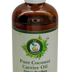 R V Essential Set Of 2 Pure Coconut Carrier Oil - 100 ml Each image 4