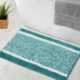 maa home concept Aqua Solid Microfiber 16X24 Inches Anti Skid Door Mats-picture-40
