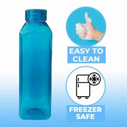 Kuber Industries Set of 6 BPA Free Square Shaped Plastic Refrigerator Bottles image 5