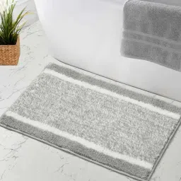 maa home concept Grey Solid Microfiber 20X32 Inches Anti Skid Door Mats-picture-45