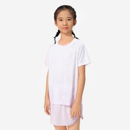LITE Badminton T-shirt 560 Junior Lilac White-image-73