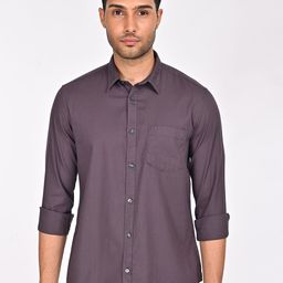 Indian Terrain Men Classic Slim Fit Opaque Casual Shirt-picture-49