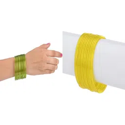 1ST TIME Set Of 24 Green Alloy Bangles-picture-4