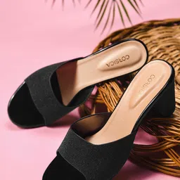 CORSICA Textured Block Sandals-83