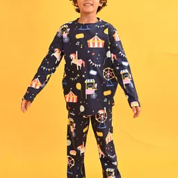 YK Boys Printed Pure Cotton Night suit-picture-0