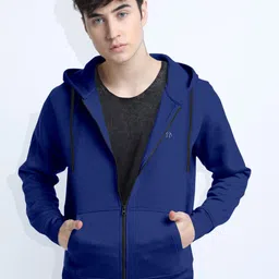 Triptee Men Hooded Front-Open Sweatshirt-picture-5