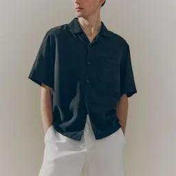 H&M Relaxed Fit Linen-Blend Shorts-picture-23