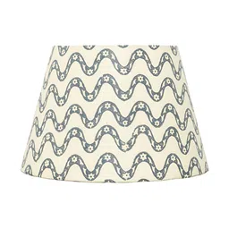 Lampenschirm India Blue & White Block Printed Cotton Lampshade-21