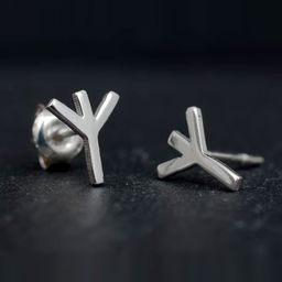 Goldnera 925 Sterling Silver Contemporary Delicate Studs-10