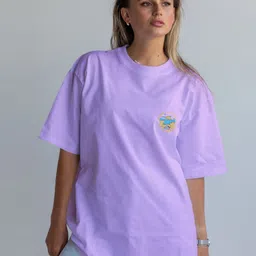CORSICA Graphic Printed Drop-Shoulder Sleeves Cotton Oversized T-shirt-image-38