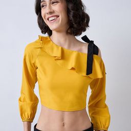 SZN Puff Sleeve Crop Top-image-39