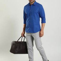 Indian Terrain Men Chiseled Skinny Fit Opaque Casual Shirt-picture-44