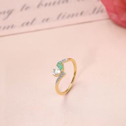 Mia by Tanishq Women 14KT Gold Diamond Finger Ring - 1.6 g-image-54
