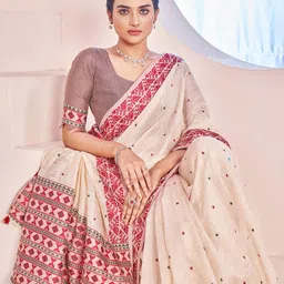 SARHAWoven Design Chanderi Saree-image-75