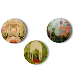Maison Modern 3Pcs Green & Pink Printed Garden Wall Art-picture-41