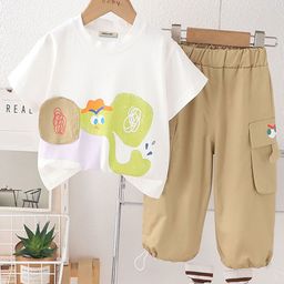 INCLUD Boys Printed Short Sleeves T-shirt With Trousers-81