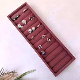 La Trove Pink Reusable Jewellery Organiser-11