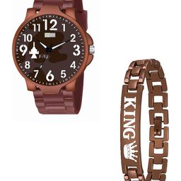 Gopal Shopcart Unisex Printed Regular Analogue Watch Comes With Bracelet - 3KAN F16 D CD K-image-25