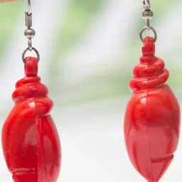 Creative Frogs Women Red Drop Earrings-picture-47