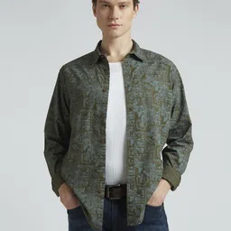 Pepe Jeans Men Spread Collar Floral Printed Cotton Casual Shirt-image-58