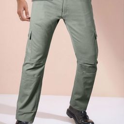 Jb Just BLACK Men Relaxed Cargos Trousers-image-105