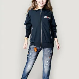 AWIBE Boys Solid Windcheater Biker Jacket-44
