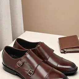 Guava Men Double Strap Formal Monks-image-46