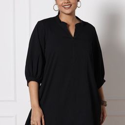 LetsDressUp Mandarin Collar Longline Top-image-66