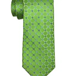 The Tie Hub Men Checked Diamond Pattern Broad Tie-image-43