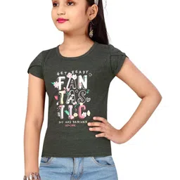 Lei-Chie Girls Typography Printed T-shirt-picture-17