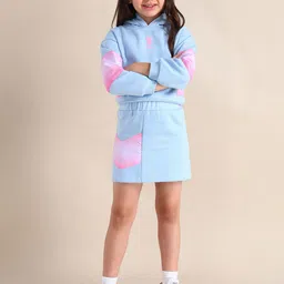 U.S. Polo Assn. Kids Girls Colorblocked Pure Cotton A-Line Skirt-picture-32