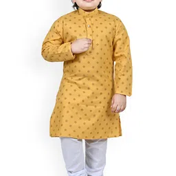 BAESD Boys Floral Printed Regular Kurta with Pyjamas-15