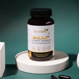 Dr Vedic Pure & Potent Shilajit Extract For Stamina, Energy & Power - 30 Capsules-32