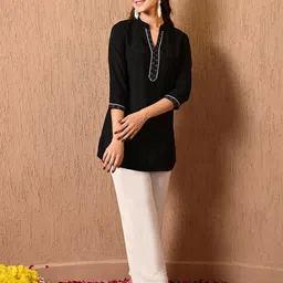 KALINI Mandarin Collar Tunic-picture-26