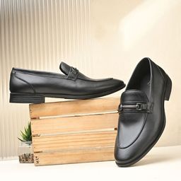 House of Pataudi Men Genuine Leather Formal Loafers-picture-44