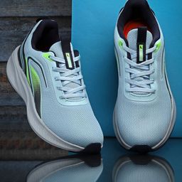Action Men Mesh Lace-Ups Running Non-Marking Shoes-image-9