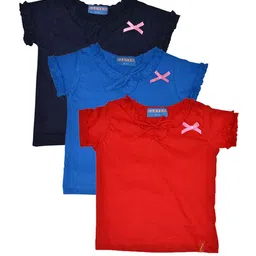CLEVER Girs Pack OF 3 Cotton Top-image-58
