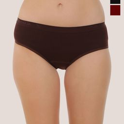 POOJA Pack Of 3 Hipster Briefs PQ5032_3P_BL_MR_BRW_S-image-60