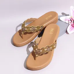 Inc 5 Women Embellished T-Strap Flats-image-70