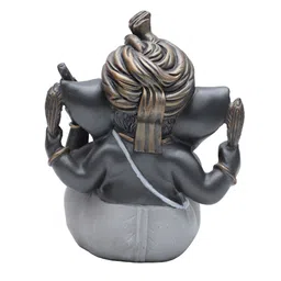 Ashnam Diverse Expression Grey Lord Ganesha Religious Idol Showpiece-image-99