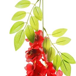 Nutts Red 6 Pieces Hanging Orchid Artificial Flowers image 5