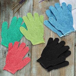 FEELHIGH Set Of 4 Exfoliating Bath Gloves-50