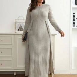 Sztori Women Striped Regular Sleeves Round Neck Maxi Dress-image-41
