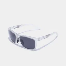 SUNGLASSIC Hawk Clear Black Polarized Rectangle TR90 Sunglasses HAWK-CLEAR-20