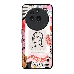 QRIOH Unisex Nothing Phone 3a Pro Self Love Impact Resistant Glass Back Case-image-92